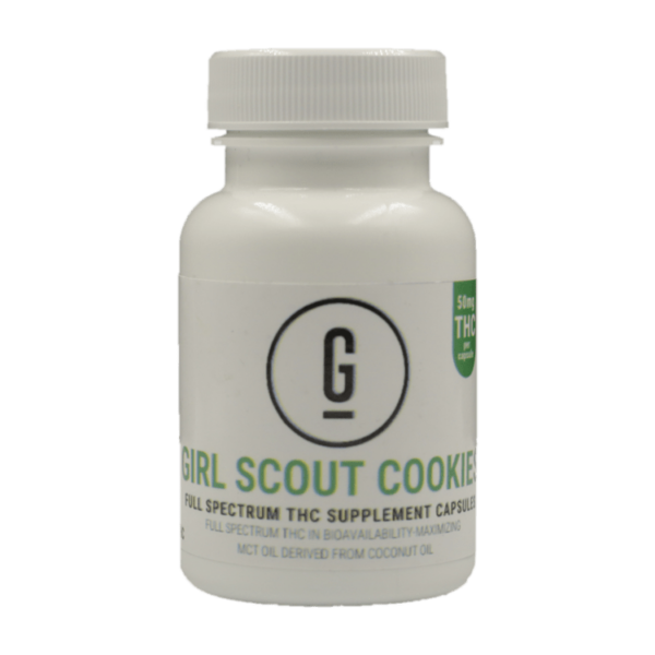 GRASS – THC Capsules – Girl Scout Cookies – 50mg | Herb Heaven Canada