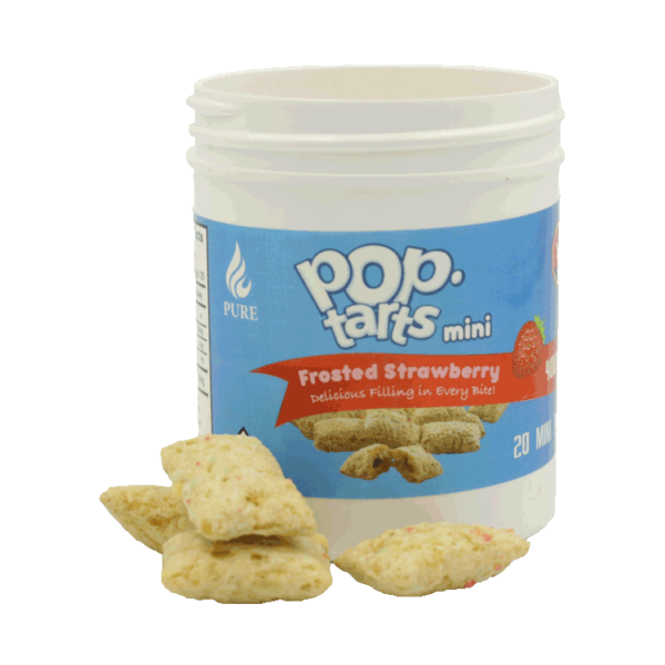 Pop Tarts Mini’s – THC Infused Frosted Strawberry Bites – 400mg | Herb Heaven Canada