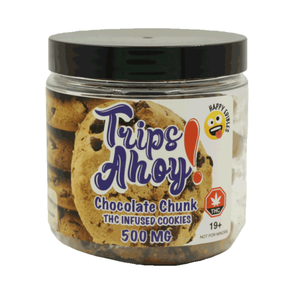 Trips Ahoy – Chocolate Chunk THC Infused Cookies – 500mg | Herb Heaven Canada