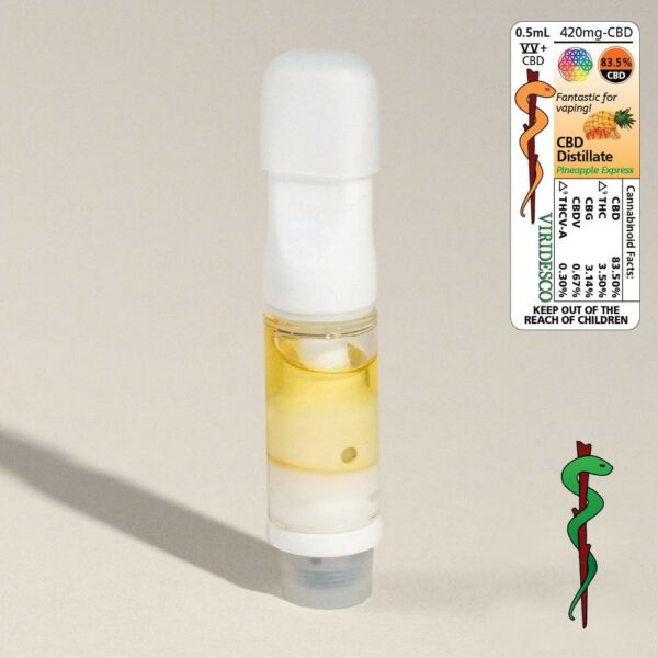 Viridesco – CBD Vape Cart – Pineapple Express 0.5ml | Herb Heaven Canada