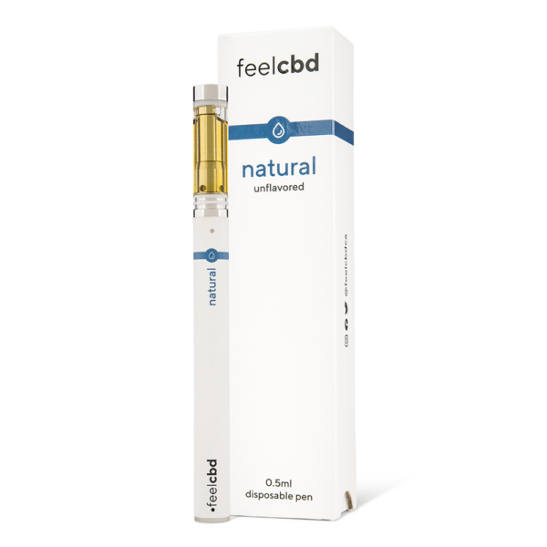 FeelCBD – Natural – Disposable CBD Vape Pen 0.5ml | Herb Heaven Canada