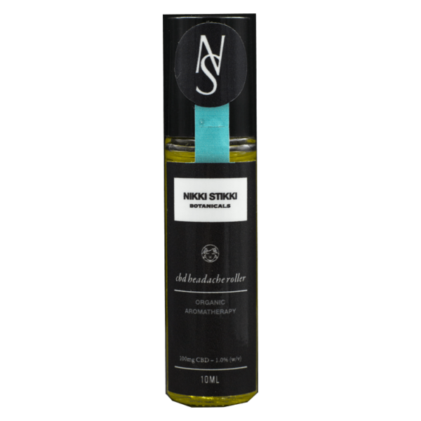 Nikki Stikki Botanicals – Organic Aromatherapy – CBD Headache Roller 100mg CBD | Herb Heaven Canada