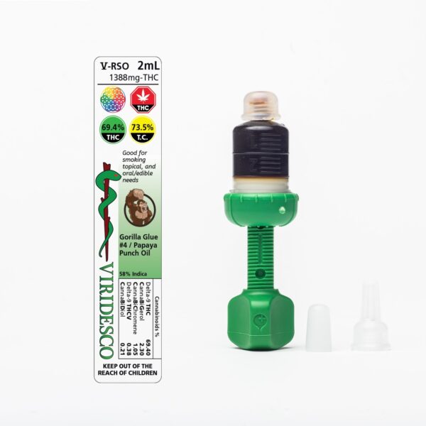 Viridesco – THC / RSO – Gorilla Punch – 2ml | Herb Heaven Canada