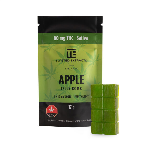 Twisted Extracts – Apple Jelly Bomb – Sativa – 80mg THC | Herb Heaven Canada