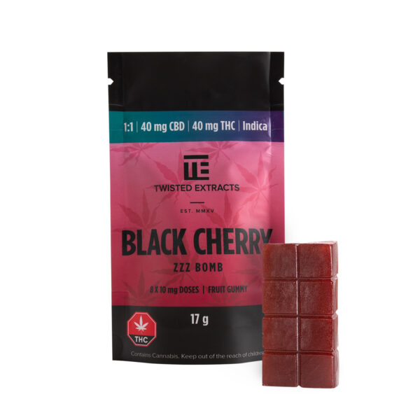 Twisted Extracts – Black Cherry 1:1 Zzz Bombs | Herb Heaven Canada