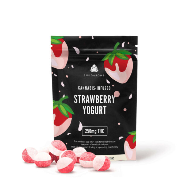 Buudabomb – Strawberry Yogurt Explosion – 250mg THC | Herb Heaven Canada