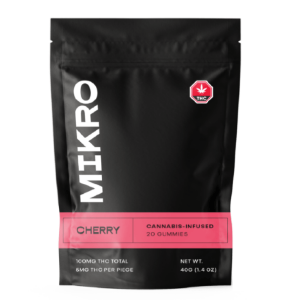 Mikro – THC Gummies – 100mg THC – Cherry | Herb Heaven Canada