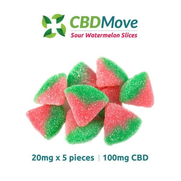 CBD Move – CBD Gummies – Watermelon – 100mg CBD | Herb Heaven Canada