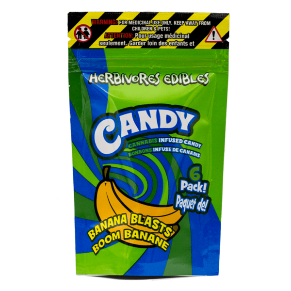 Herbivores Edibles – Banana Blasts Gummies | Herb Heaven Canada