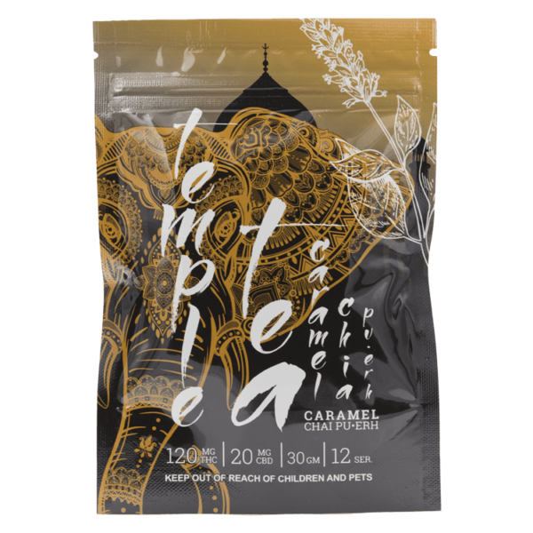 Temple Tea – Caramel Chai Pu-Erh 120mg THC | Herb Heaven Canada