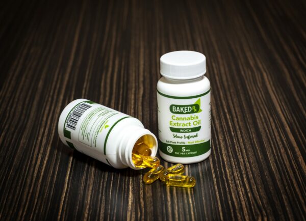 Baked Edibles -Indica Cannoil Capsules 5mg | Herb Heaven Canada