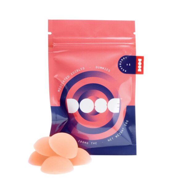 Dose Edibles Gummies – Raspberry | Herb Heaven Canada