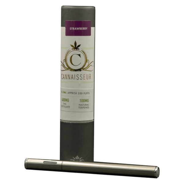 Cannaisseur – Disposable THC Distillate Pen – Strawberry 0.3ml | Herb Heaven Canada