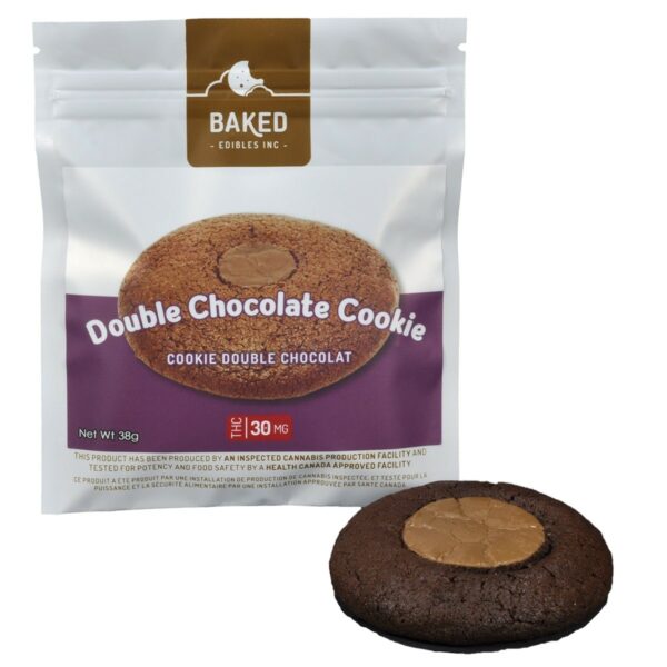 Baked Edibles – Cookie – Double Chocolate 30mg THC | Herb Heaven Canada