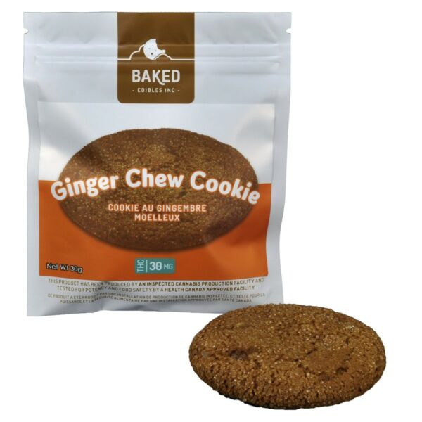 Baked Edibles – Cookie – Ginger Chew 30mg THC | Herb Heaven Canada