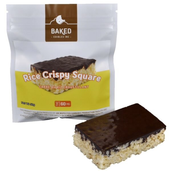 Baked Edibles – Rice Crispy Squares 60mg THC | Herb Heaven Canada