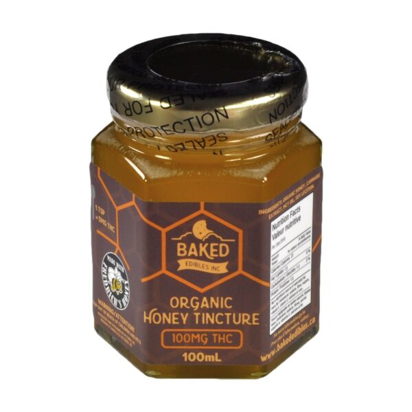 Baked Edibles – Organic Honey Tincture 100mg THC | Herb Heaven Canada