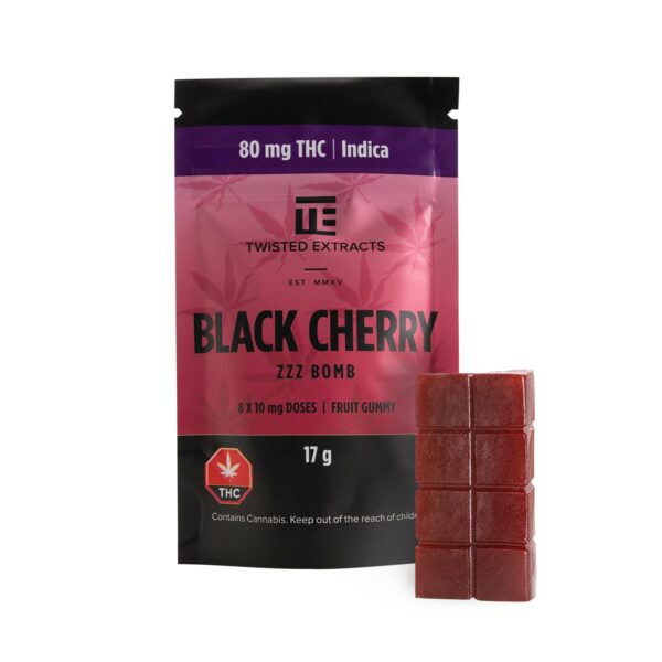 Twisted Extracts – Black Cherry – Zzz Bombs – 80mg THC | Herb Heaven Canada