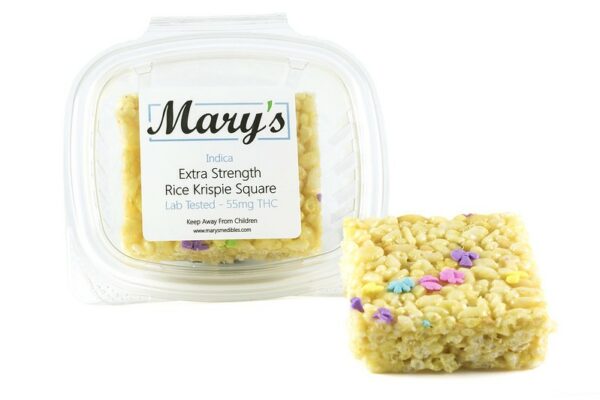 Mary’s Medibles – Extra Strength Rice Krispie Square – 55mg THC (Indica) | Herb Heaven Canada