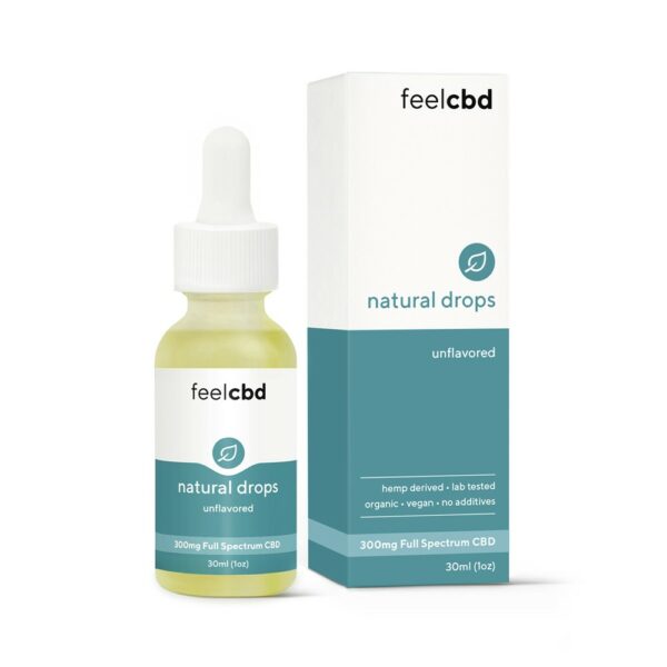 FeelCBD – Natural Drops – CBD Tincture 300mg | Herb Heaven Canada