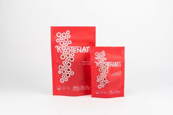 Kootenay Labs – 2:1 Gummies – Grapefruit (10mgCBD/5mgTHC) – 75mg | Herb Heaven Canada