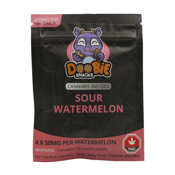 Doobie Snacks – CBD Sour Gummy Bears – 150mg CBD | Herb Heaven Canada