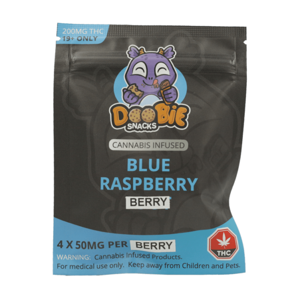 Doobie Snacks – Blue Raspberry – 200mg THC | Herb Heaven Canada