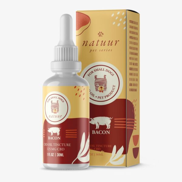 Natuur – Pet Series – CBD Oil For Small Dogs – Bacon Flavour – 125mg | Herb Heaven Canada