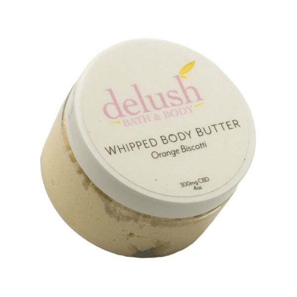 Delush Bath and Body – Whipped Body Butter – Orange Dreamsicle 300mg CBD | Herb Heaven Canada