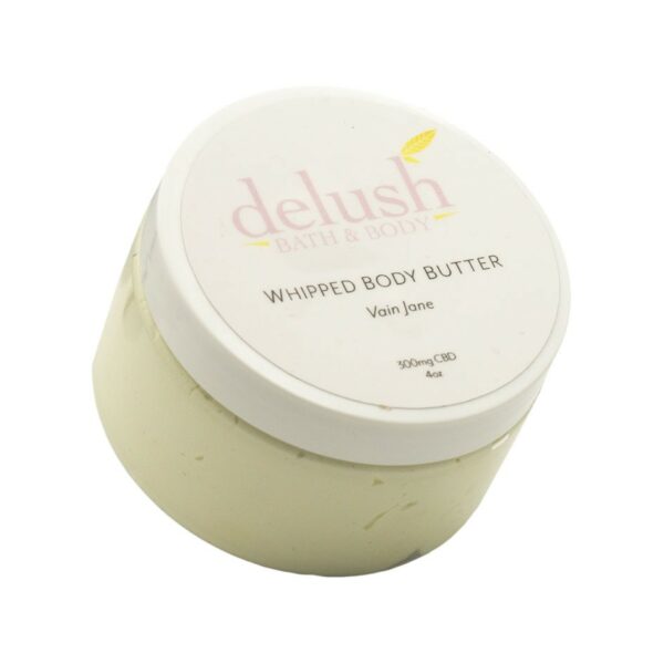 Delush Bath and Body – Whipped Body Butter – Vain Jane 300mg CBD | Herb Heaven Canada