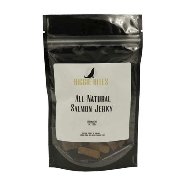 Biggie Bites – All Natural Salmon Jerky – 250mg CBD | Herb Heaven Canada