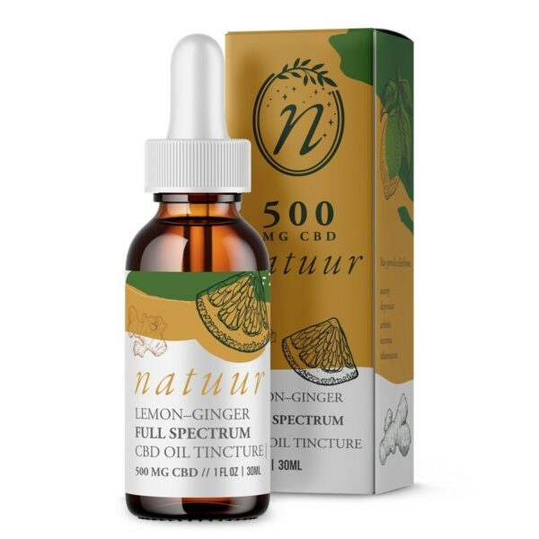 Natuur – Full Spectrum CBD Oil Tincture – Lemon Ginger – 1000mg | Herb Heaven Canada