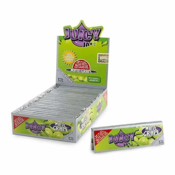 Juicy Jay’s – Hemp Papers (1.25 inch) – White Grape | Herb Heaven Canada