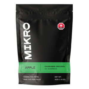 Mikro – THC Gummies – 100mg THC – Apple | Herb Heaven Canada