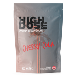 High Dose – cannabis Infused Gummies – Cherry Cola – 500mg/1500mg | Herb Heaven Canada