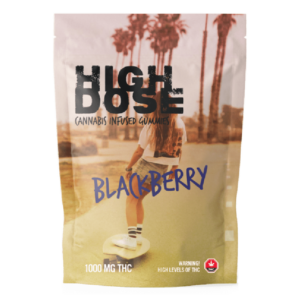 High Dose – cannabis Infused Gummies – Blackberry – 1000mg/1500mg | Herb Heaven Canada