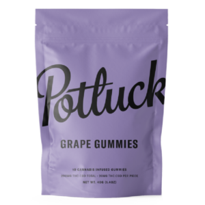 Potluck Extracts – Grape Gummies (1:1) – 100mg THC / 100mg CBD | Herb Heaven Canada