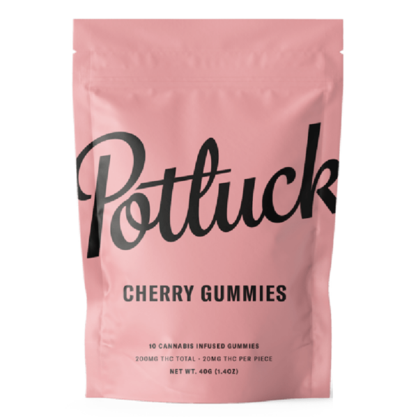 Potluck Extracts – Cherry Gummies – 200mg THC | Herb Heaven Canada