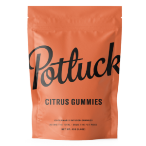 Potluck Extracts – Citrus Gummies – 200mg THC | Herb Heaven Canada