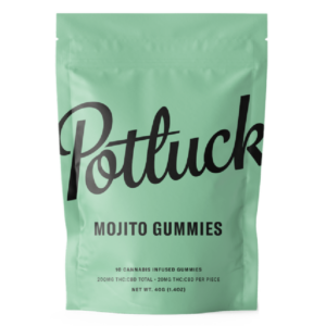 Potluck Extracts – Mojito Gummies (1:1) – 100mg THC / 100mg CBD | Herb Heaven Canada