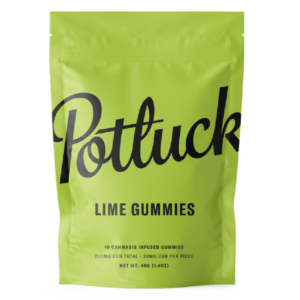 Potluck Extracts – Lime Gummies (CBD) – 200mg | Herb Heaven Canada