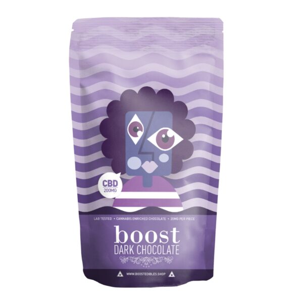 Boost – THC Dark Chocolate Bars – 200mg | Herb Heaven Canada