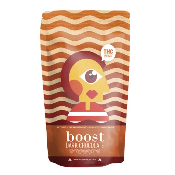 Boost – THC Dark Chocolate Bars – 200mg | Herb Heaven Canada