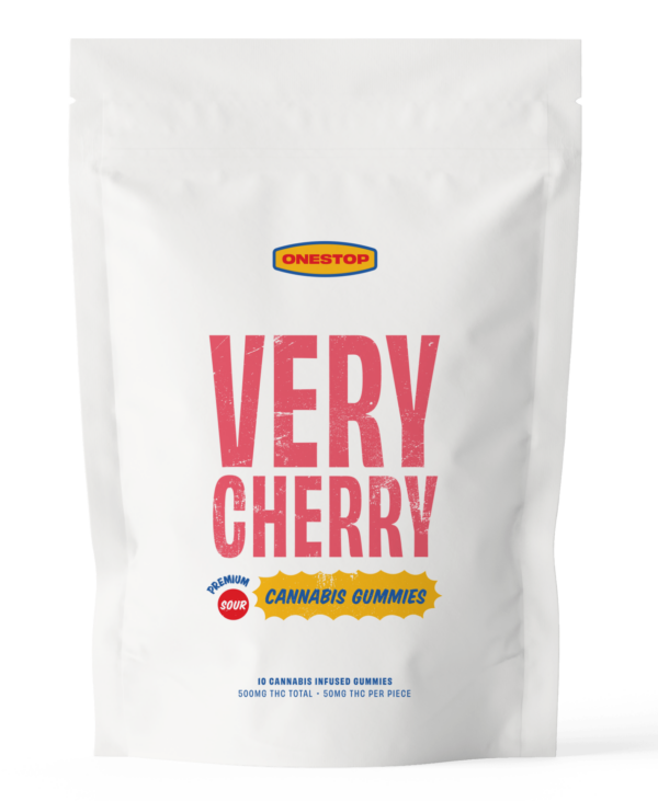 Onestop – Very Cherry THC Gummies 500mg | Herb Heaven Canada