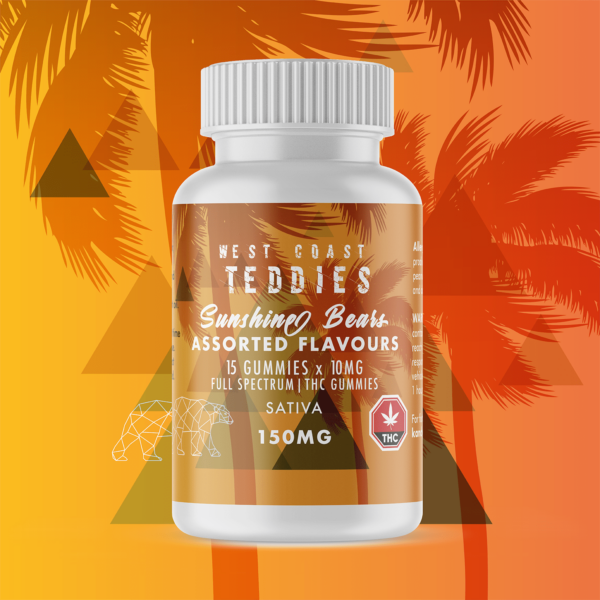West Coast Teddies – Sunshine Bears – Sativa (150mg) | Herb Heaven Canada
