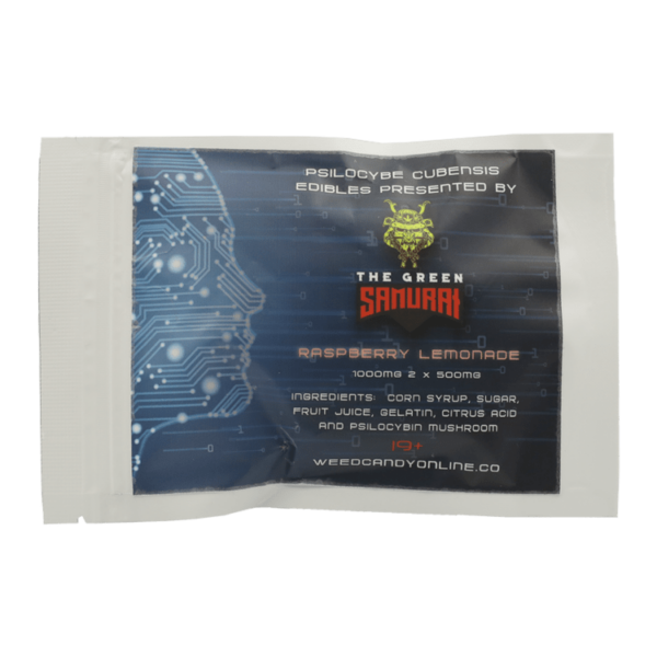 The Green Samurai – Shroom Gummies – Raspberry Lemonade – 1g | Herb Heaven Canada