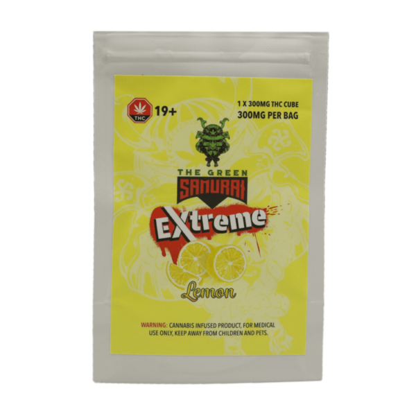 Green Samurai Extreme – Lemon Gummy – 300mg THC | Herb Heaven Canada